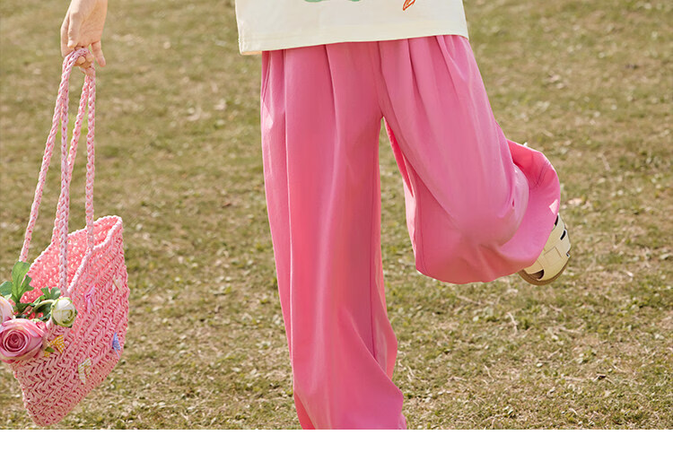 CHANZUIGOU (CHANZUIGOU) [7A Antibacterial Cooling] Girls Printed Set 2026 Summer New Children's Short Sleeve Pants Sports Two-Piece Set 30
